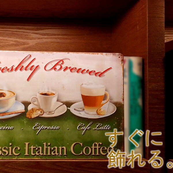 ブリキ看板 アンティーク k コーヒー no ポスター インテリア カフェ風