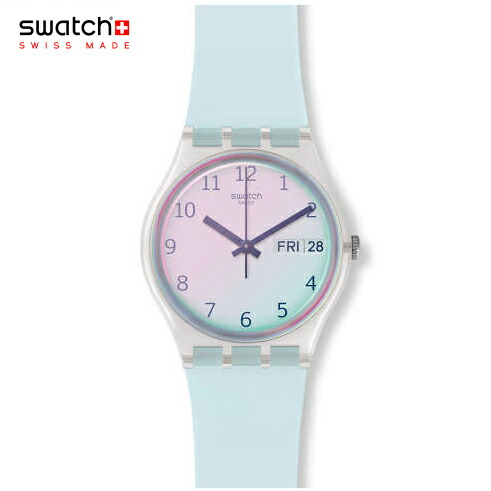 【クリスマス】正規品 swatch (スウォッチ) GE713 GENTシリーズ ULTRACIEL ウルトラシエル  パステル パステルカラー プチプラ ゆめかわ ゆめかわいい レディース 腕時計 女性 かわいい きれい 贈り物 プレゼント ラッピング