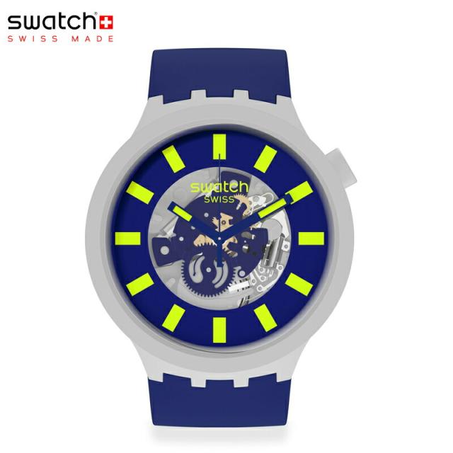 正規品 Swatch スウォッチ LIMY ライミ− SB03M103 ハーフスケルトン BIG BOLD (ビッグ・ボールド) バイオ由来素材 ケース メンズ レディース 腕時計 メンズ レディース 安心の2年保証 贈り物 プレゼント deal11