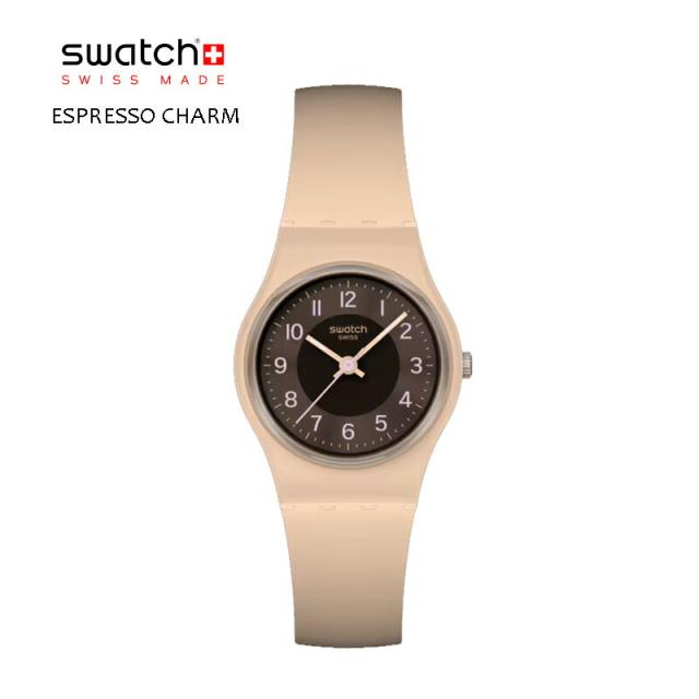 Swatch スウォッチ【国内正規品】腕時計 レディース ESPRESSO CHARM エスプレッソ・チャーム LT104 ブラウン アナログ 3気圧防水 スイスブランド