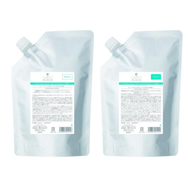 送料無料 デミ フローディア シャンプー スプリングリフト 1000ml &amp; トリートメント スプリングリフト 1000g セット 詰替え用 ふんわり