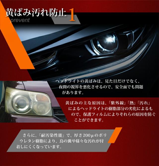 トヨタ クラウンスポーツ（型式：36/37系） ヘッドライトプロテクションフィルム カット済 左右10点セット ヘッドライト保護フィルム カーフィルム(ST)_3