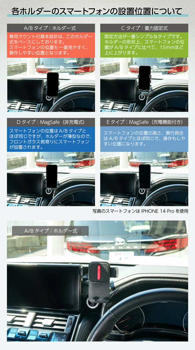 (特許申請済)(6月末入荷予定)トヨタ RAV4（型式：60系（年式：R7.12〜））専用 助手席用 車載スマートフォンホルダー(ST)_12