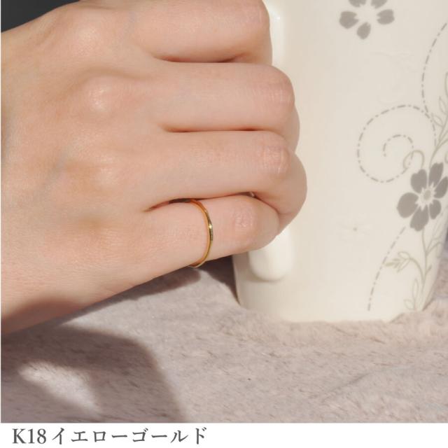 ピンキーリング ピンキー 18金 k18 18k プラチナ950 イエローゴールド ピンクゴールド 地金 シンプル リング 指輪 極細 小指 重ねづけ 日本製 天然 シンデレラフィット 夏ギフト ジュエリー 日本製 ギフト プレゼント ファッションリング 細め 調整 華奢 おしゃれ_3