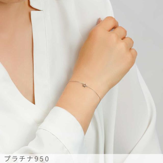 【即納可】 地金 ブレスレット 星 ほし スター モチーフ 18金 イエローゴールド プラチナ950 k18 ピンクゴールド 18k スキンジュエリー 腕輪 日本製 ギフト ゴールド シンプル おしゃれ 夏ギフト プレゼント_7