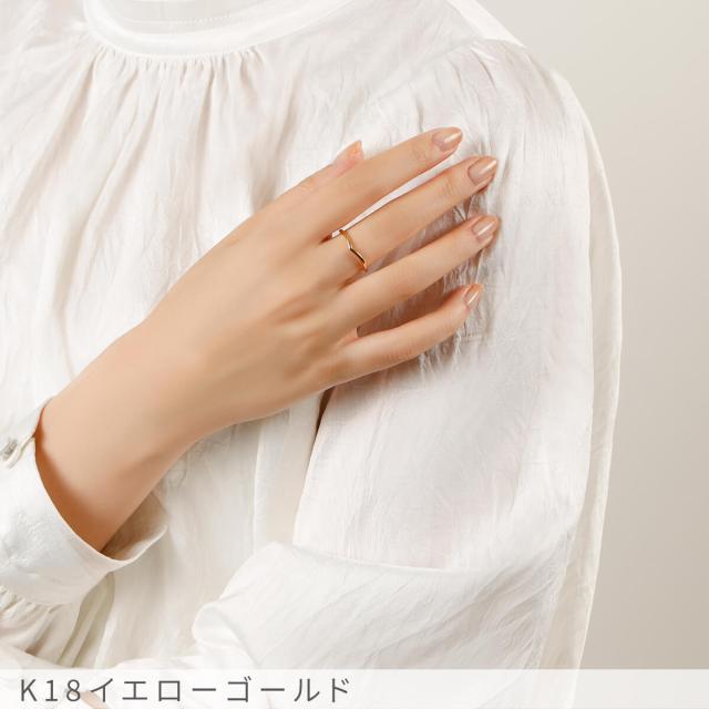 地金 リング 18金 プラチナ950 k18 イエローゴールド 18k ピンクゴールド v字 デザイン モチーフ シンプル 指輪 細い ピンキー スキンジュエリー Pt950 母の日 ジュエリー 日本製 ギフト プレゼント ファッションリング 細め ゴールド 調整 おしゃれ シンプル_8