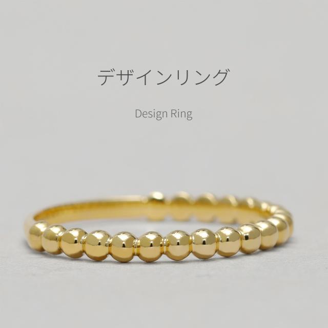 地金 リング ボールリング 18金 イエローゴールド プラチナ950 k18 ピンクゴールド 18k シンプル スキンジュエリー 指輪 メタル マテリアル 母の日 ジュエリー 日本製 ギフト プレゼント ファッションリング 細め ゴールド おしゃれ_1