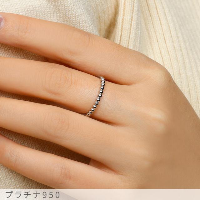 地金 リング ボールリング 18金 イエローゴールド プラチナ950 k18 ピンクゴールド 18k シンプル スキンジュエリー 指輪 メタル マテリアル 母の日 ジュエリー 日本製 ギフト プレゼント ファッションリング 細め ゴールド おしゃれ_2