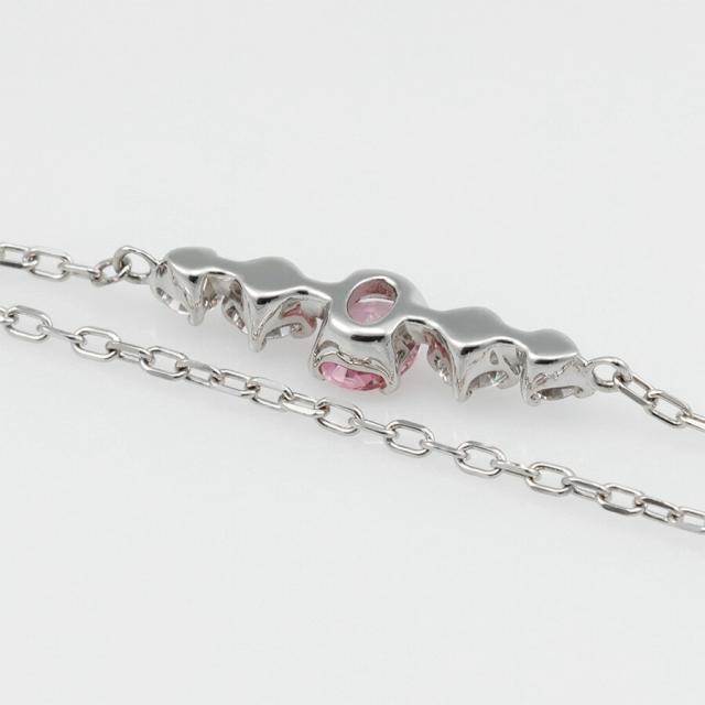 【鑑別書】 パパラチアサファイア ダイヤモンド ブレスレット 0.1ct 18金 イエローゴールド k18 ピンクゴールド プラチナ950 Pt950 9月 誕生石 ピンクサファイア オレンジサファイア 母の日 ジュエリー ギフト プレゼント レディース 日本製