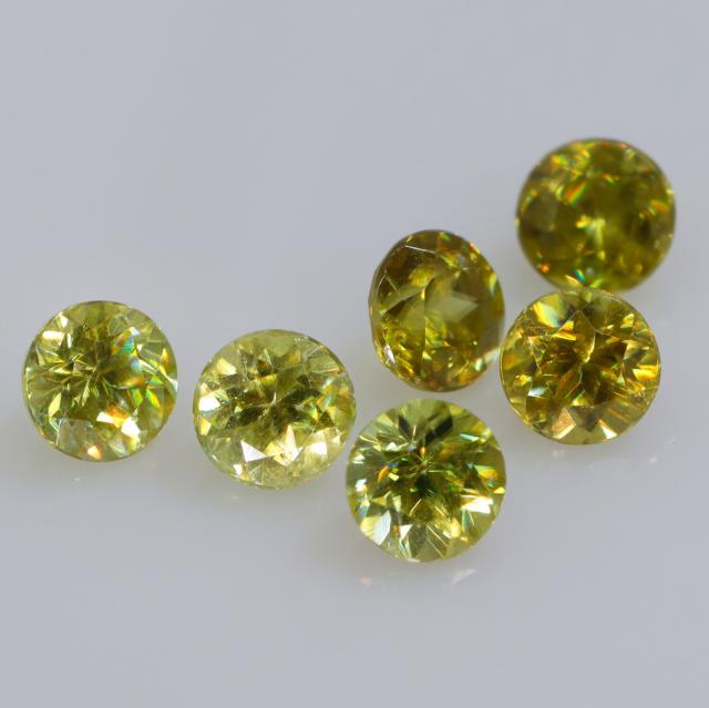 スフェーン ネックレス プラチナ950 k18 イエローゴールド 18k ピンクゴールド 18金 0.38ct 7月 誕生石 ゴールド グリーンイエロー チタナイト 虹色 ファイア ペンダント 花 ジュエリー 日本製 ギフト プレゼント 母の日_6