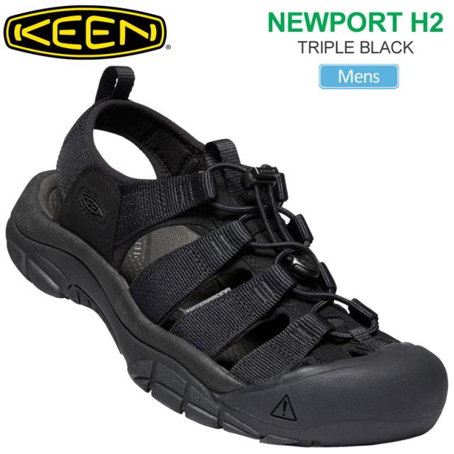 キーン KEEN  メンズ サンダル  ニューポートH2 エイチツー NEWPORT  トリプルブラック  1022258  2025SS sdl【靴】2503ripe