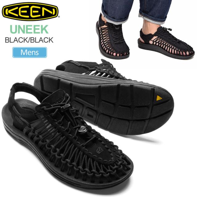 キーン KEEN  サンダル メンズ  ユニークモノクローム  UNEEK MONOCHROME  ブラック  1014097  2025SS sdl【靴】2503ripe