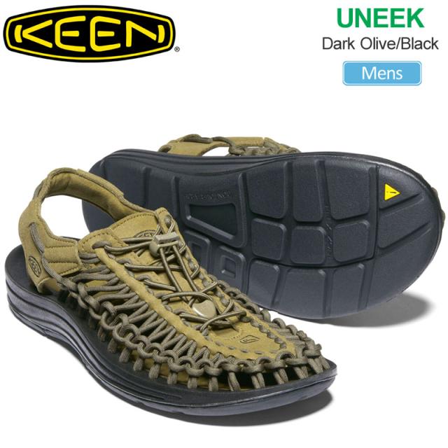 キーン KEEN  サンダル メンズ  ユニーク UNEEK  ダークオリーブ ブラック  1023381  2026SS sdl【靴】2602ripe