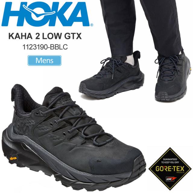 ホカ HOKA スニーカー 厚底 メンズ カハ2ローゴアテックス KAHA 2 LOW GTX ブラック BBLC 1123190 2024SS snk【靴】2401ripe