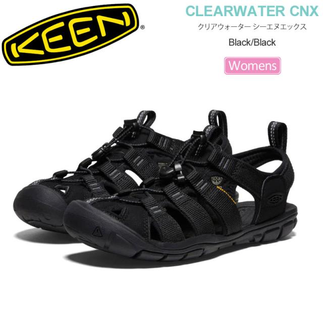 キーン KEEN  サンダル レディース  ウィメンズ クリアウォーター シーエヌエックス  CLEARWATER CNX  ブラック 1020662  2025SS sdl【靴】2503ripe