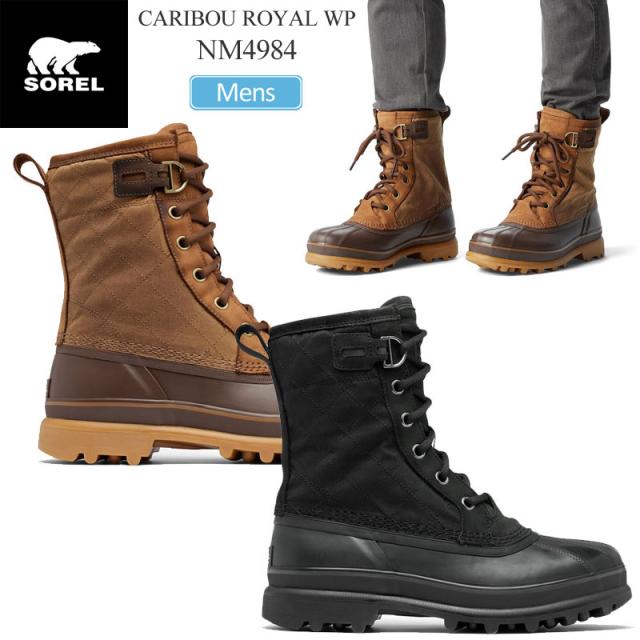 ソレル SOREL  スノーブーツ メンズ  カリブーロイヤル ウォータープルーフ  CARIBOU ROYAL WP  NM4984  2024AW wbt【靴】2410ripe 【返品交換・ラッピング不可】