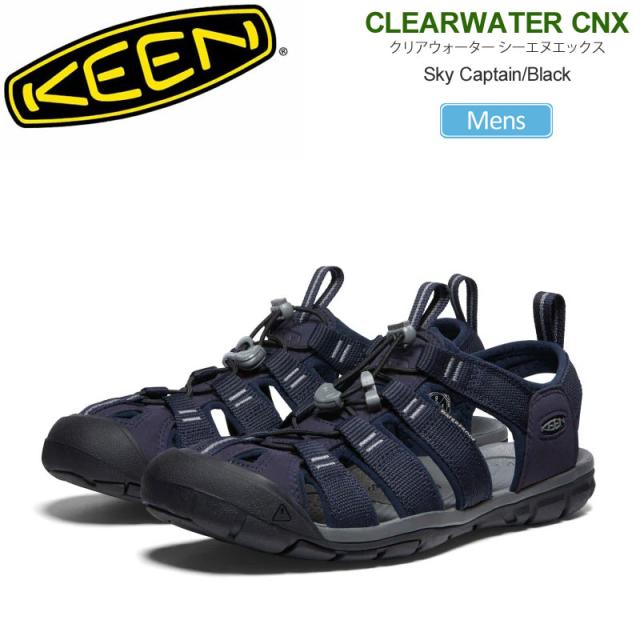キーン KEEN  サンダル メンズ  クリアウォーター シーエヌエックス  CLEARWATER CNX  スカイキャプテン ブラック  1027407  2025SS sdl【靴】2504ripe