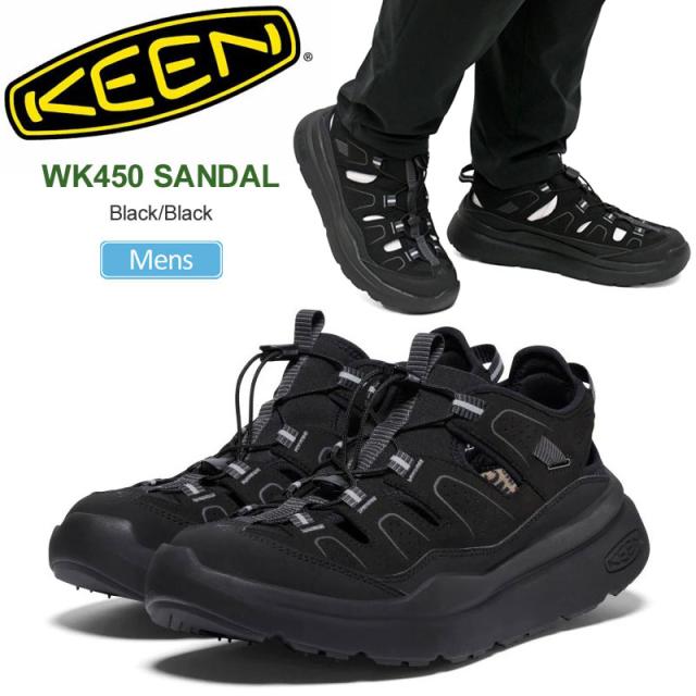 キーン KEEN  メンズ サンダル  ダブルケー450 サンダル  WK450 SANDAL  Black  1028924  2025SS sdl【靴】2503ripe