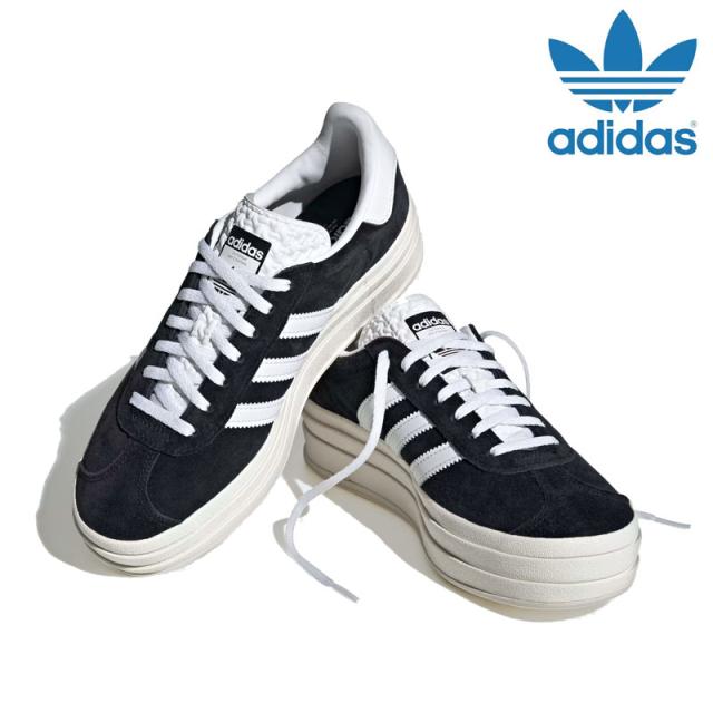 アディダス オリジナルス adidas originals  スニーカー レディース  ガゼルボールド  GAZELLE BOLD W  ブラック ホワイト  HQ6912  2025AW snk【靴】2506ripe