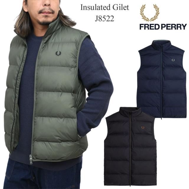 フレッドペリー FREDPERRY 中綿ベスト メンズ インサレーテッドジレ Insulated Gilet J8522 2025AW【服】2509ripe 20,350円