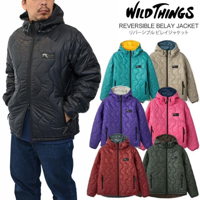 ワイルドシングス WILD THINGS  中綿ジャケット メンズ  リバーシブル ビレイジャケット  REVERSIBLE BELAY JACKET  WT25139SK  2025AW【服】2511ripe 【返品交換・ラッピング不可】_25WS