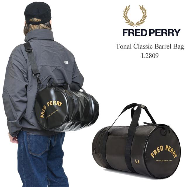 フレッドペリー FREDPERRY  ショルダーバッグ レディース メンズ  トーナルクラシックバレルバッグ  Tonal Classic Barrel Bag  L7260  2026SS【鞄】2602ripe