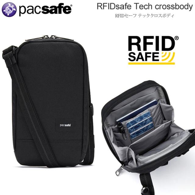パックセーフ pacsafe  ボディバッグ ショルダーバッグ メンズ レディース  RFIDセーフ テッククロスボディ  12970385  2026SS【鞄】2602ripe [M便 1/1]
