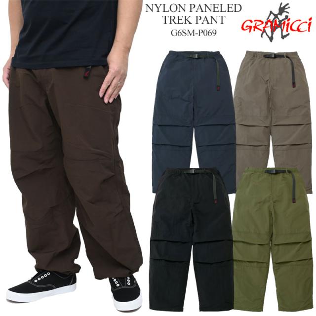グラミチ GRAMICCI  ロングパンツ 長ズボン メンズ  ナイロンパネルトレックパンツ  NYLON PANELED TREK PANT  G6SM-P069  2026SS【服】2603ripe