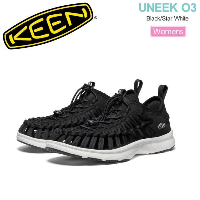 キーン KEEN レディース スニーカー アウトドアシューズ ウィメンズ ユニーク オースリー UNEEK O3 Black/Star White 1028672 2026SS snk【靴】2603ripe