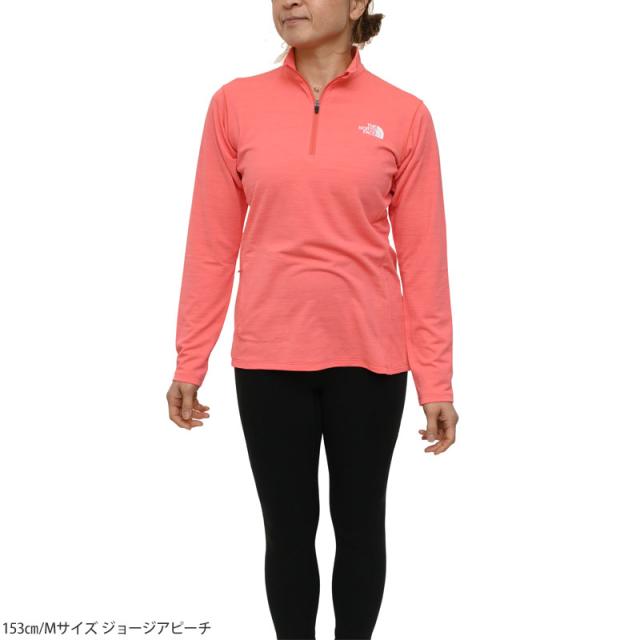 ザ・ノース・フェイス THE NORTH FACE  Tシャツ 長袖 レディース  ロングスリーブ フラッシュドライ3Dジップアップ  L/S FLASHDRY 3D Zip Up  NTW62505  2026SS【服】2603ripe [M便 1/1]_1
