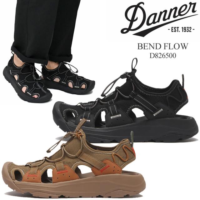 ダナー DANNER  サンダル メンズ レディース  曲がり目 流れ  BEND FLOW  黒いこと コヨテ  D826500  2026SS sdl【靴】2604ripe