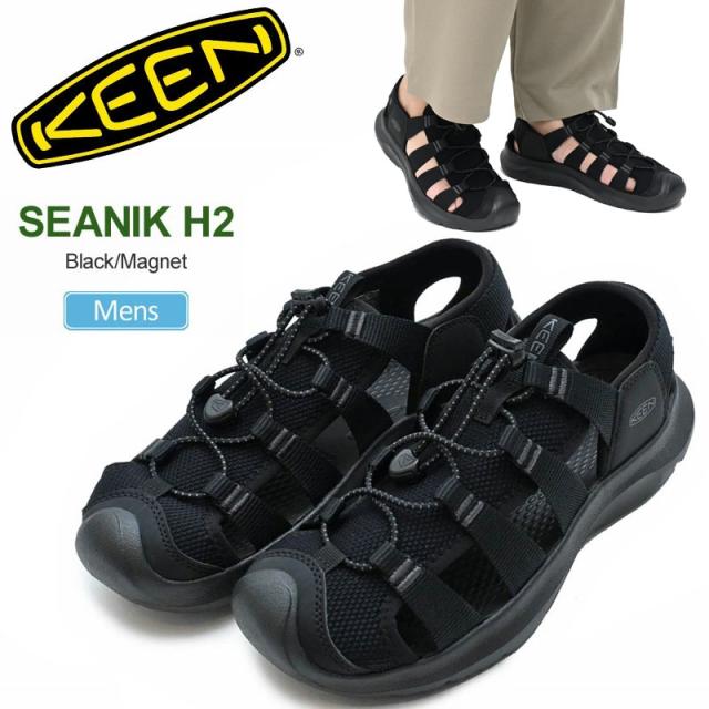 キーン KEEN  サンダル メンズ  シーニック エイチツー  SEANIK H2  Black/Magnet  1030389  2026SS snk【靴】2605ripe