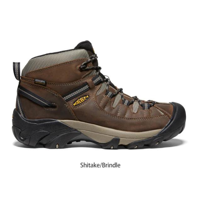 キーン KEEN 防水トレッキングシューズ メンズ メンズ ターギー2 ミッド ウォータープルーフ TARGHEE II MID WP Shitake/Brindle 1008418 2026AW【靴】2607ripe