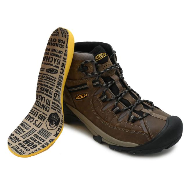 キーン KEEN 防水トレッキングシューズ メンズ メンズ ターギー2 ミッド ウォータープルーフ TARGHEE II MID WP Shitake/Brindle 1008418 2026AW【靴】2607ripe