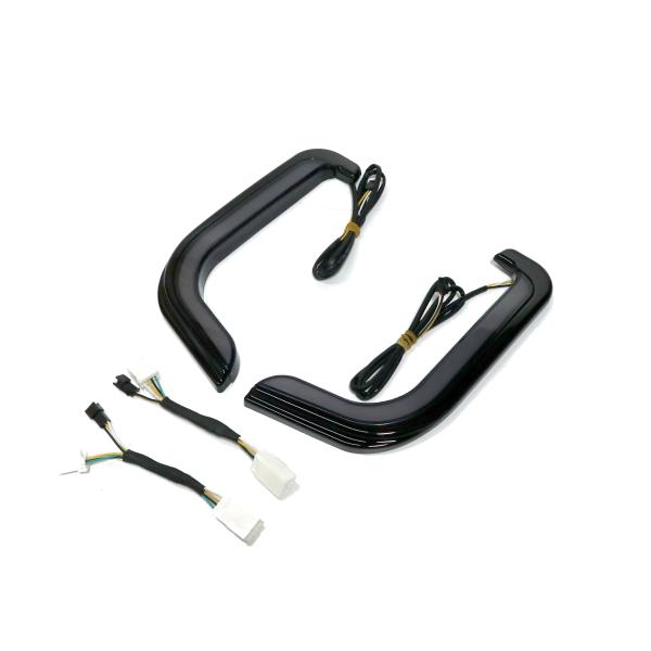 ハーレー LED ロワーフェアリング ライト ツーリング ストリート デイライト 〜2013 FLHTKSECVO FLHTCU ブラック