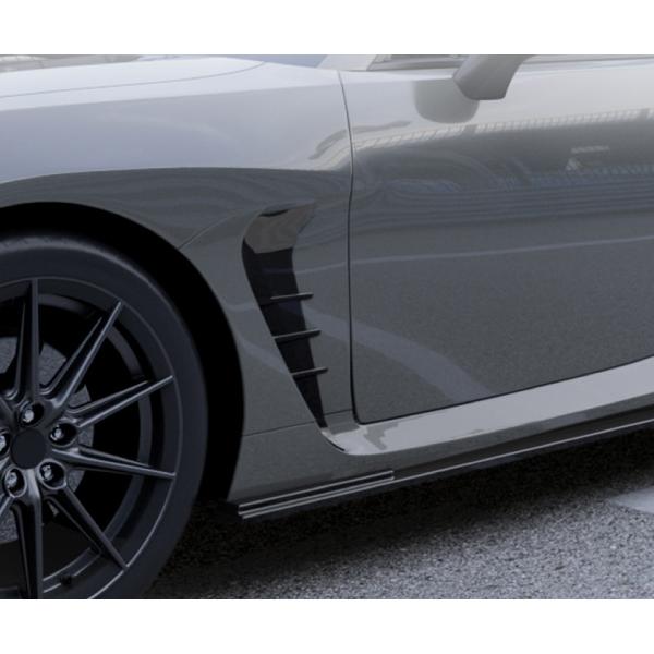 ZN8 ZD8 GR86 BRZ用 フェンダーダクト フィン カバー エアロパーツ カスタムパーツ グロスブラック