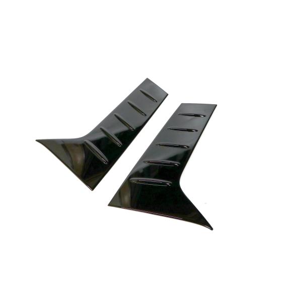 30系 アルファード ヴェルファイア ガーニッシュ ウィンドウ リアサイド フィン カスタムパーツ ブラック