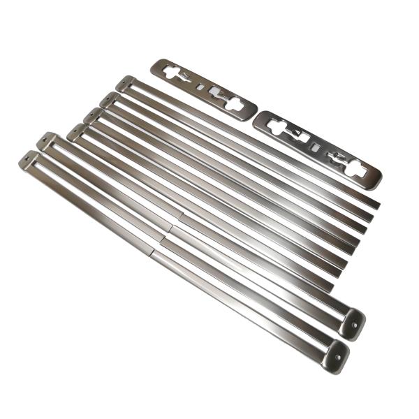 40系 アルファード ヴェルファイア用 レールカバー シートレール ステンレス製 プロテクター シルバー