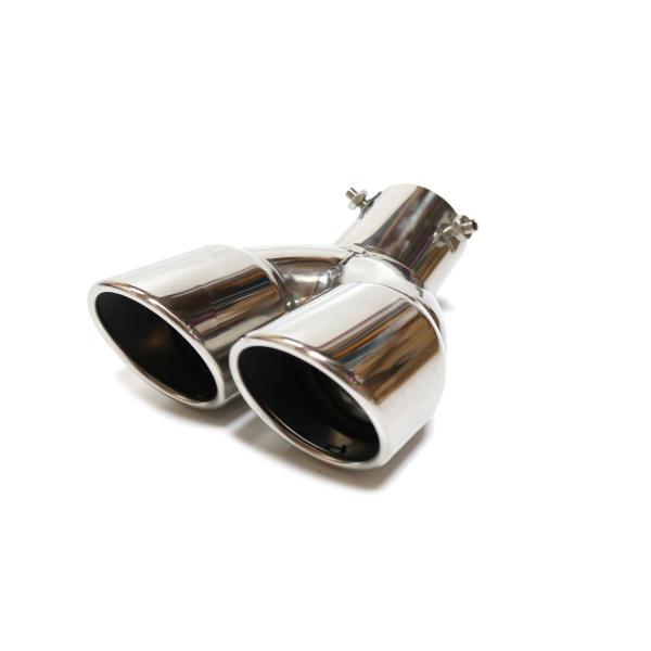 日産 エクストレイル T32 マフラーカッター クローム デュアル エクステリア カスタムパーツ