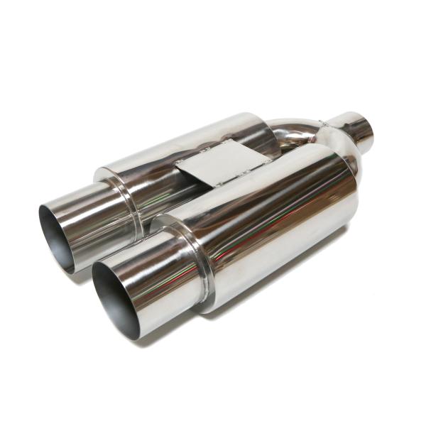 砲弾デュアル マフラーカッター 63mm アメ車 ピックアップトラック 