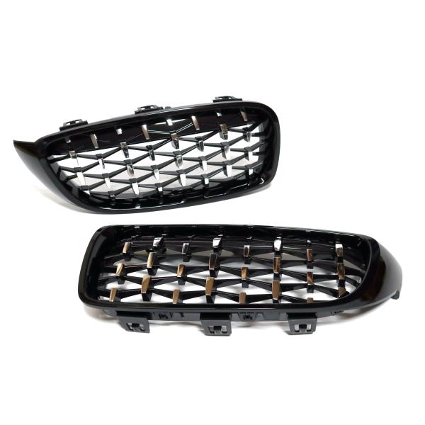BMW キドニーグリル 4シリーズ F32 F33 F36 F80 F82 F83 M3 M4 用 ダイヤモンドグリル ダイア ダイヤ スターダスト 左右セット
