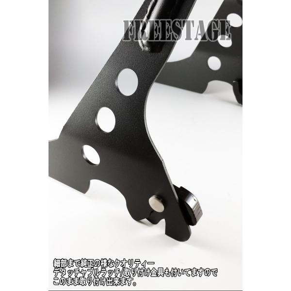 ハーレースポーツスター用デタッチャブルシーシーバーバックレスト/XL1200XL883Nアイアンフォーティーエイト48セブンティーツー72ブラック_3
