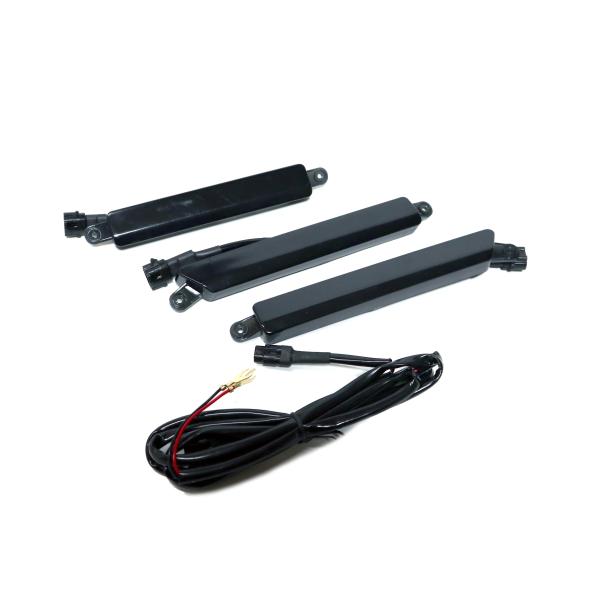 汎用 3連 グリルマーカー バータイプ エアロ グリル アンバー カスタム SUV 四駆 レンジャー ラプター トラック スモーク