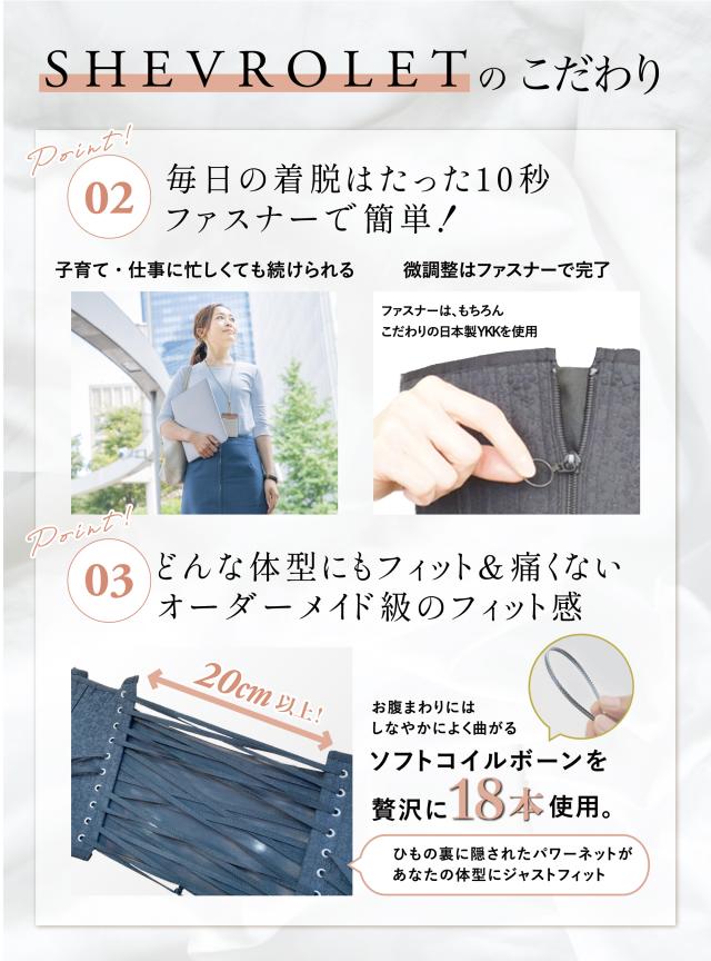 引っ張るだけでくびれ 着脱簡単コルセット 楽々スタイルアップ LL-C1 ウエストニッパー ダイエット コルセット くびれ 体型カバー ウエスト 引き締め 姿勢矯正 インナー 肋骨矯正 フィジーク ジッパー ファスナー 下っ腹 痩せ おさえる_4