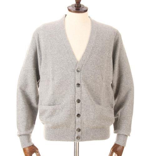 gim ジム カシミヤ カーディガン メンズ ライトグレー