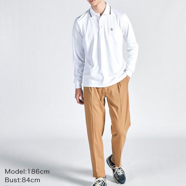 マンシングウェア munsingwear メンズ ポロシャツ 長袖 ゴルフウエア おしゃれ 日本製 MG4FLS04M 2026 ギフト好適品_9
