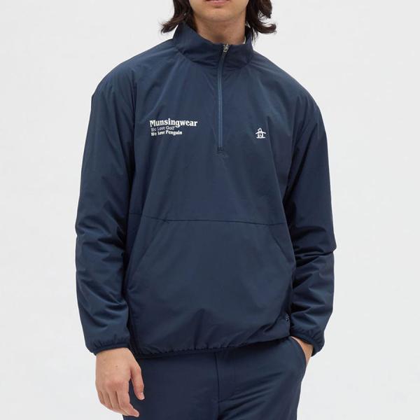 マンシングウェア munsingwear ブルゾン MG5FJK50M メンズ HEAT NAVI はっ水 起毛裏地 ハーフジップ 軽量 防寒 冬ゴルフ