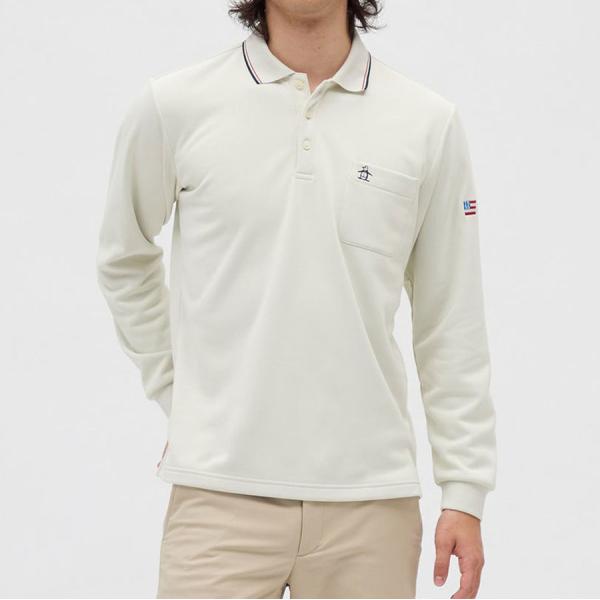 マンシングウェア munsingwear メンズ 長袖ポロシャツ HEAT NAVI 無地 ギフト好適品