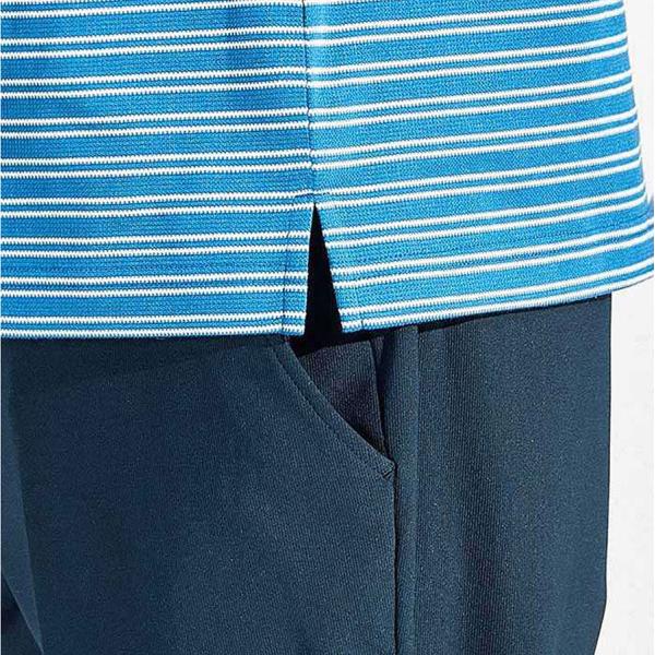 マンシングウェア munsingwear メンズ ポロシャツ ゴルフウエア 半袖 おしゃれ サンスクリーンタック 鹿の子 ボーダー MG5SHS24M M L_5