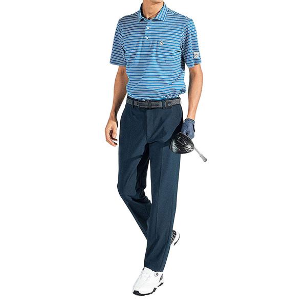マンシングウェア munsingwear メンズ ポロシャツ ゴルフウエア 半袖 おしゃれ サンスクリーンタック 鹿の子 ボーダー MG5SHS24M M L_7